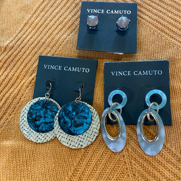 Vince Camuto Jewelry - NWT lot of 3 Vince Camuto dangle and pink stud earrings new